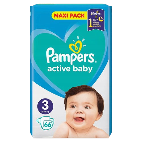 1368.png Pieluchy Pampers Active Baby. Maxi Pack. rozm. 3 (6-10kg) (a'66 szt.)