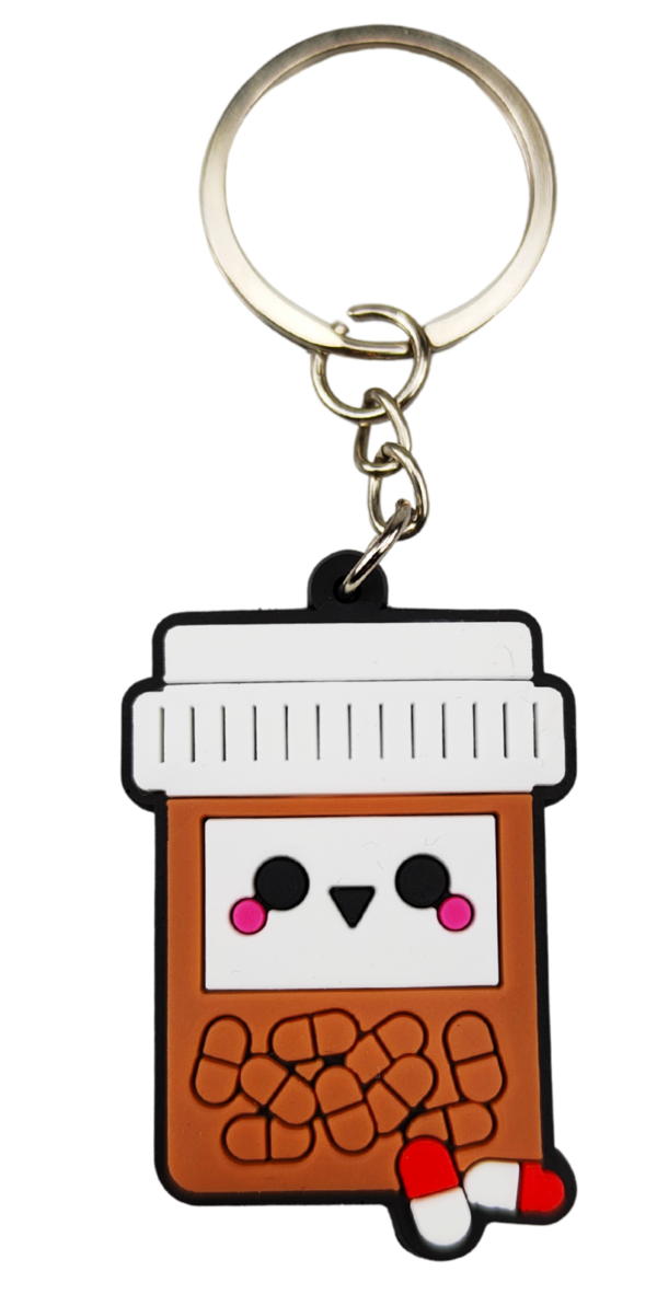 Brelok do kluczy, wzór "tabletki" (a'1 szt.)