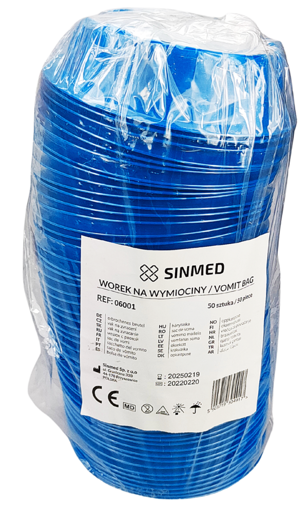 5147.png Worek na wymiociny z absorbentem o poj. 1,5l 50szt
